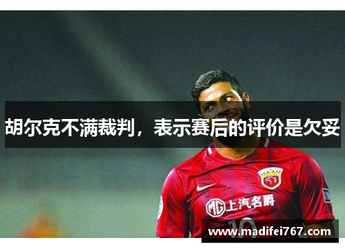胡尔克不满裁判，表示赛后的评价是欠妥